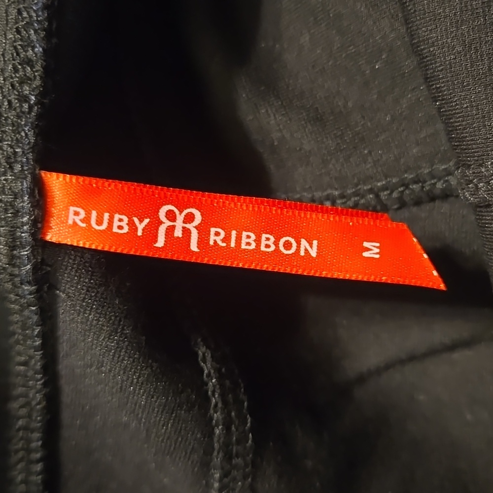 Ruby Ribbon Black Ponte Bootcut Pants Sz Medium NWOT - Picture 7 of 8